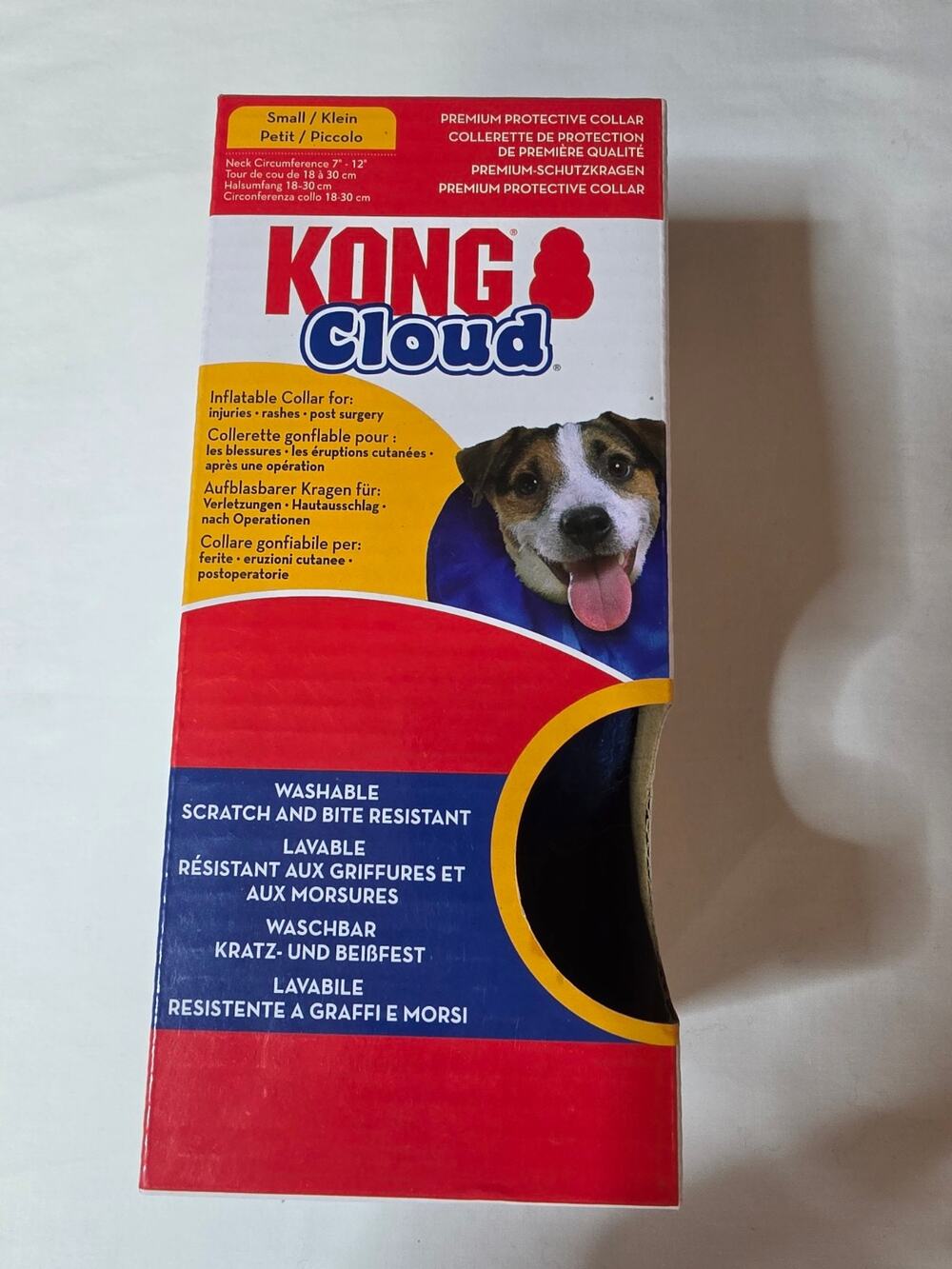 KONG Cloud Inflatable Dog Recovery Collar Small 7-12" Protective Cone NIB